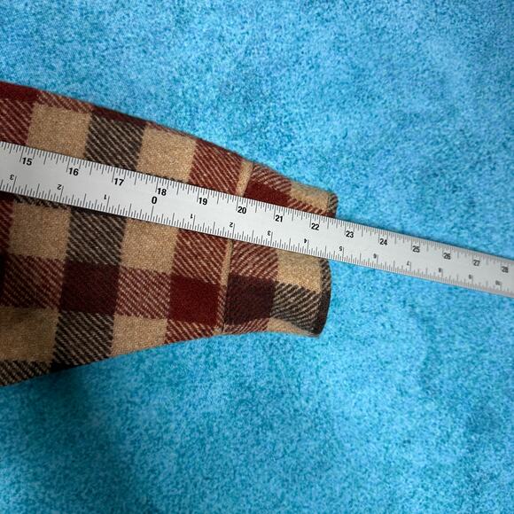 Vintage Gander Mountain Flannel Shirt Jacket Men’s L – Brown Tones - Picture 6 of 13